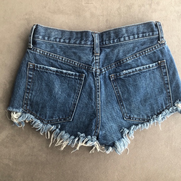 Free People daisy chain lace jean shorts size 25 B17 - Picture 3 of 12